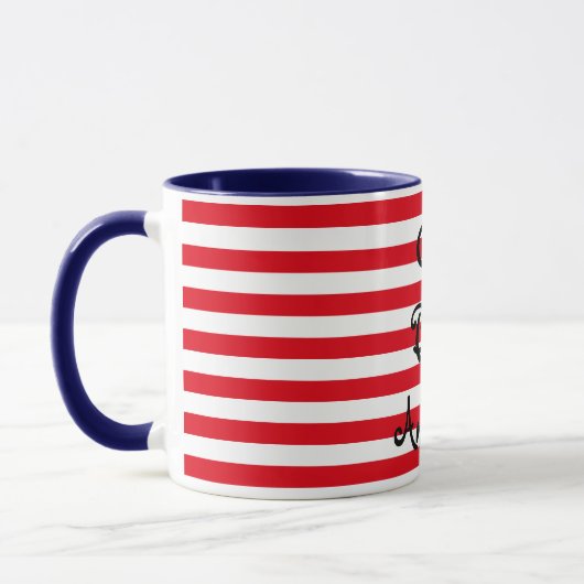 Amerika: Rood, Wit en Blauw Mok (Links)