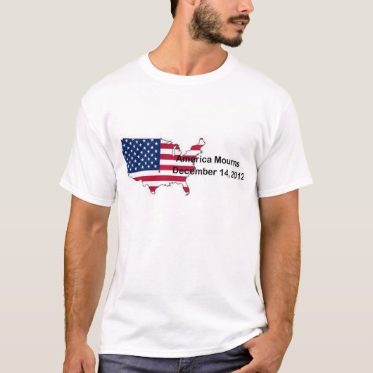 Amerika rouwt om slachtoffers van New Town Connect T-shirt (Voorkant)