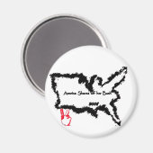 Amerika scheert haar Struik af Magneet (Voorkant / Achterkant)