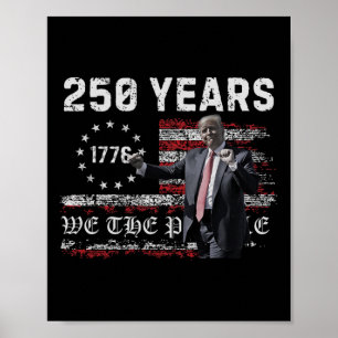 Amerika Semiquincentennial 4 juli 2026 250 Jaar O Poster