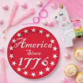 Amerika sinds 1776 papieren bordje (Feest)