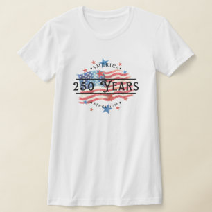 Amerika sinds 1776 Waterverf Vlag & Sterren Dames T-shirt