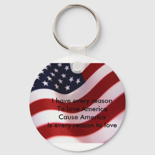 Amerika Sleutelhanger