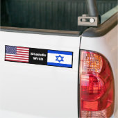 Amerika staat met Israël Bumpersticker (Op Truck)