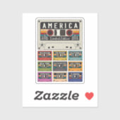 -Amerika Staatsreizen Sticker (Vel)