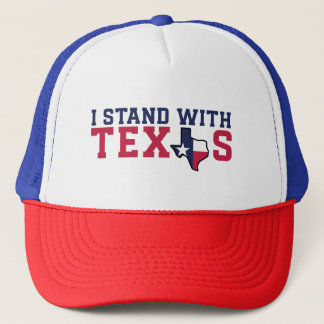 Amerika Sterk "Ik sta met Texas" Trucker Hat Pet