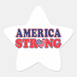 Amerika sterk ster sticker