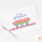 Amerika Stickers godbloeiende bloemen (Envelop)