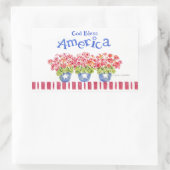 Amerika Stickers godbloeiende bloemen (Tas)
