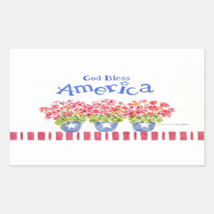 Amerika Stickers godbloeiende bloemen