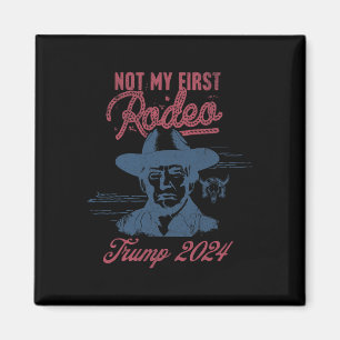 Amerika Terug Trump Cowboy Rodeo Verkiezing 2024 1 Magneet