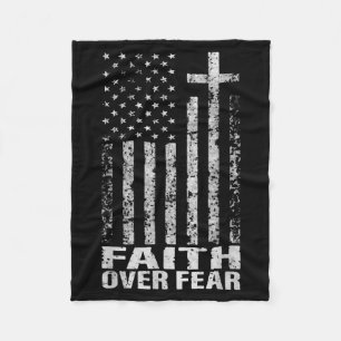 Amerika trots ons vlag geloof boven angst christel fleece deken