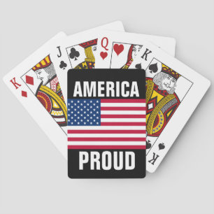 AMERIKA TROTS PATRIOTTISCH SPEELKAARTEN