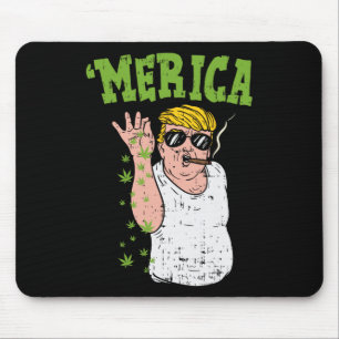 Amerika Trump Bae Roken Wiet Grappig Stoner Gift Muismat