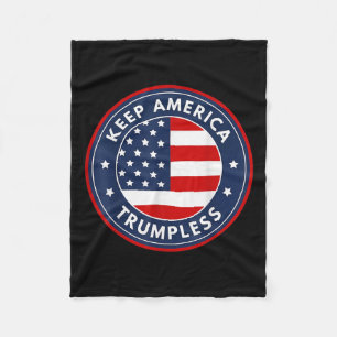 Amerika Trumpless Grappig Anti Trump 2024 Pro Demo Fleece Deken