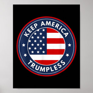 Amerika Trumpless Grappig Anti Trump 2024 Pro Demo Poster