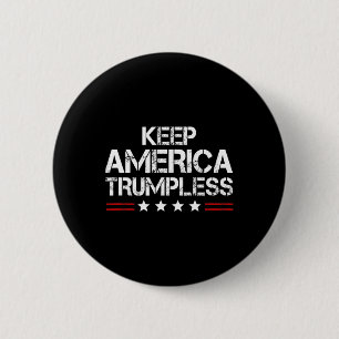 Amerika Trumpless - Grappig Anti Trump Mannen & am Ronde Button 5,7 Cm