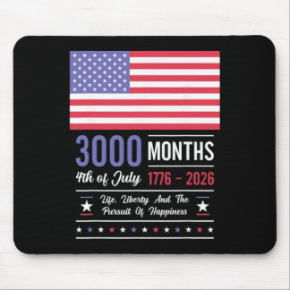 Amerika Verjaardag VS 3000 Maanden 250 Jaar Juli Muismat