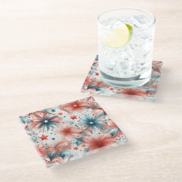 Amerika viert glazen onderzetter