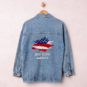 *~* Amerika Vlag Oude Glorie Patriottische USA God Denim Jacket (Hangar)