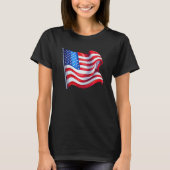 Amerika Vlag Vrouwen T-shirt (Voorkant)