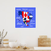 Amerika volgens Europeanen Poster (Keuken)