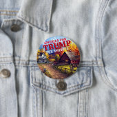 AMERIKA VOOR TRUMP RONDE BUTTON 7,6 CM (In situ)
