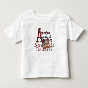 Amerika - Vrije land vanwege de Brave Kinder Shirts