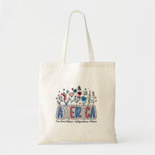 Amerika Vrijheid Dappere onafhankelijkheid Macht 4 Tote Bag