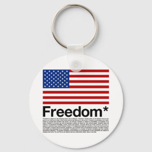 Amerika: Vrijheidsomstandigheden Sleutelhanger