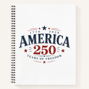 Amerika VS 250e, 250 jaar vrijheid Notitieboek