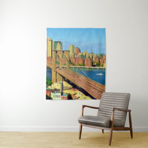 Amerika - VS - New York - NYC Brooklyn - Bridge Wandkleed