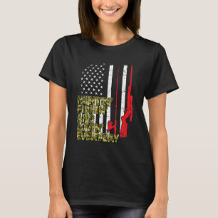 Amerika VS Vlag Jagen Vissen En Elke Dag Liefhebbe T-shirt