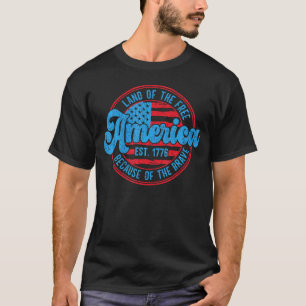 Amerika VS Vlag Patriottisch Amerikaans 4 juli T-shirt