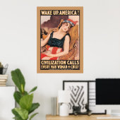 Amerika wakker maken poster (Thuiskantoor)