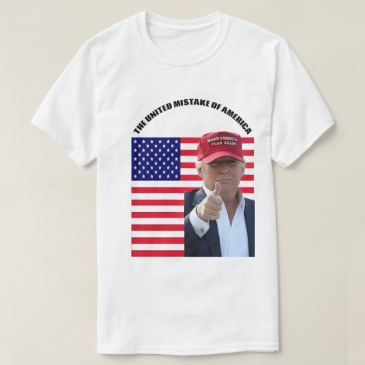 AMERIKA WEER ARM MAKEN T-SHIRT (Design voorkant)