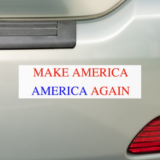 Amerika weer BUMPERSTICKER maken (Op auto)