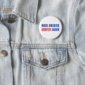 Amerika weer een duw geven ronde button 5,7 cm (In situ)