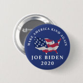 Amerika weer gek maken Joe Biden 2020 Ronde Button 5,7 Cm (Voorkant /achterkant)