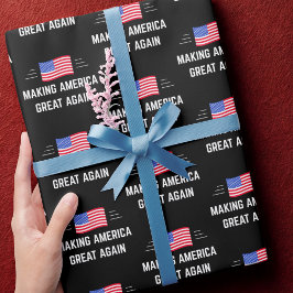 Amerika weer geweldig maken cadeaupapier