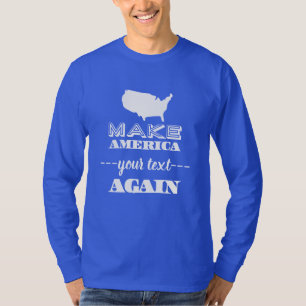 Amerika weer geweldig maken met aangepaste tekstpa t-shirt