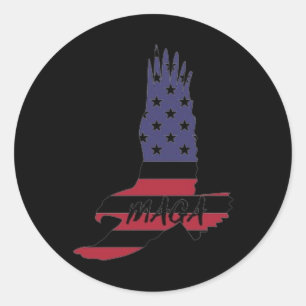 Amerika weer geweldig maken ronde sticker