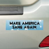 Amerika weer gezond maken Bumpersticker (Op auto)