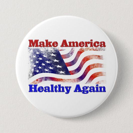 Amerika weer gezond maken ronde button 7,6 cm (Voorkant)