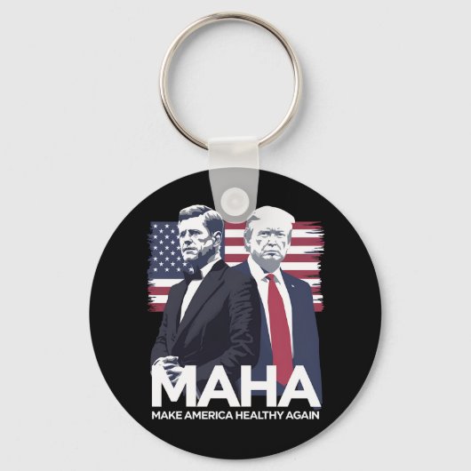 Amerika weer gezond maken sleutelhanger (Voorkant)