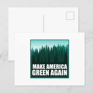 Amerika weer groen maken briefkaart