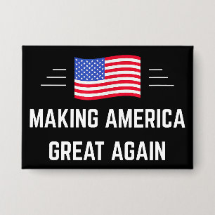 Amerika weer groot maken button