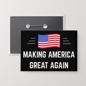 Amerika weer groot maken button (Voorkant / Achterkant)