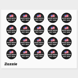 Amerika weer groot maken ronde sticker