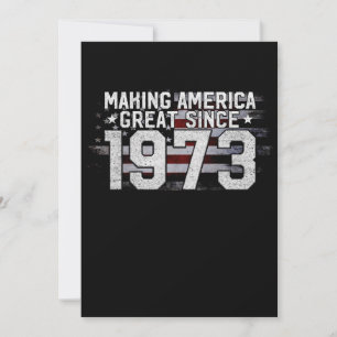 Amerika weer groot sinds 1973 50e verjaardagscadea kaart
